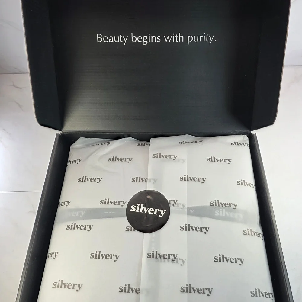 Silvery Bed Sheets Queen‎ Size Silver Infused Microfiber Soft Hypoallergenic